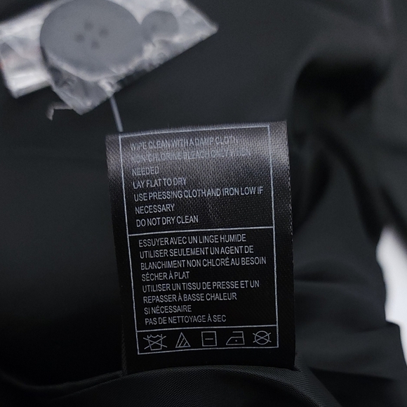 STEVE MADDEN Faux-Leather Frida Smocked Waist Jacket Black Size Medium - Picture 10 of 10